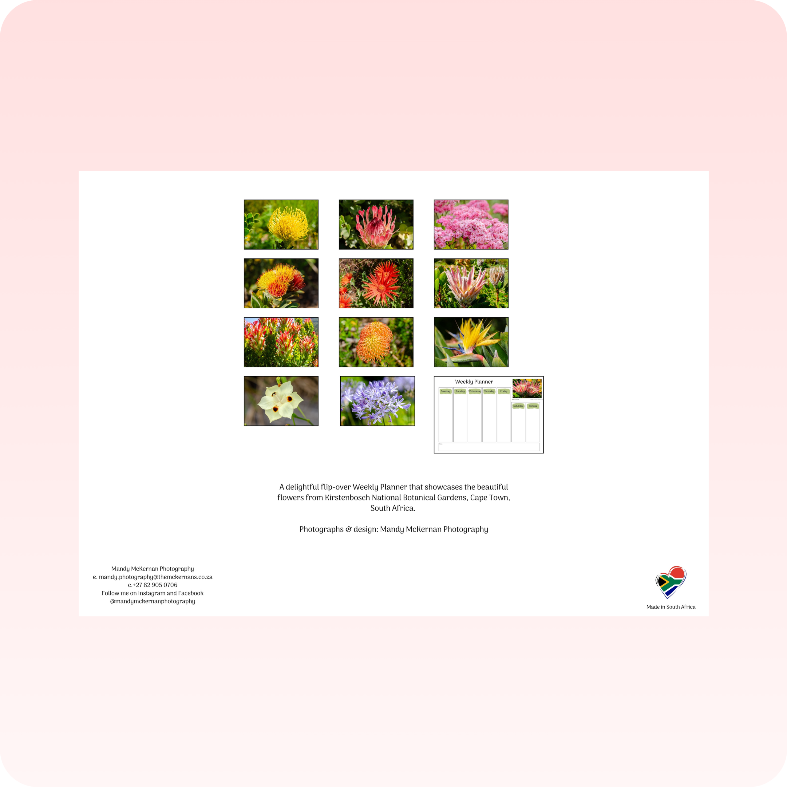 Weekly Planner - Kirstenbosch Flowers - Image 3